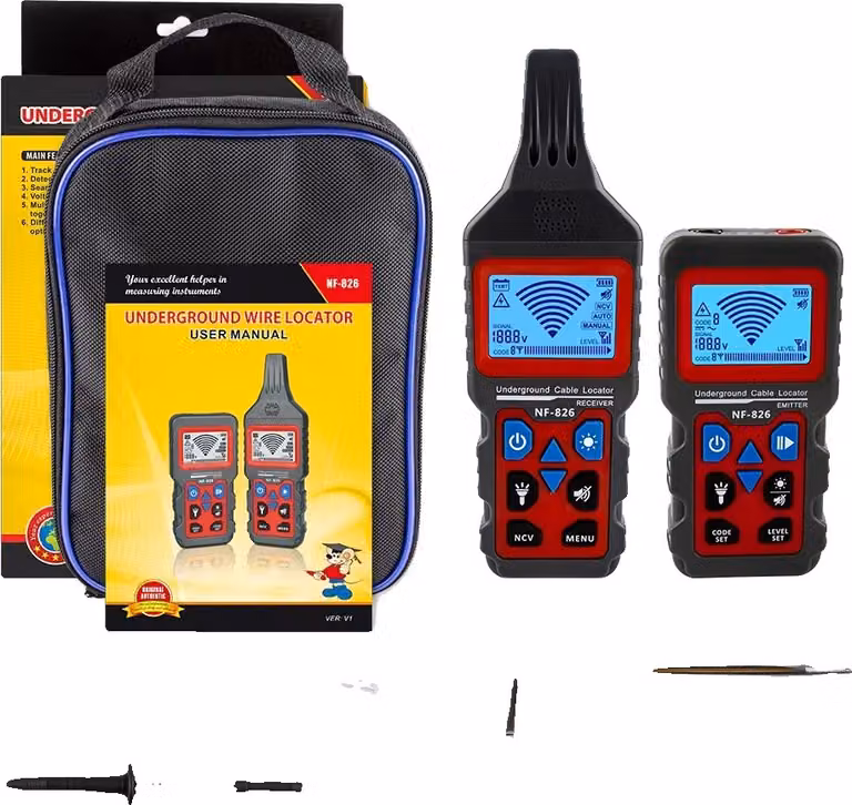 Cercatore di cavi interrati, tester multifunzione, , NF-826