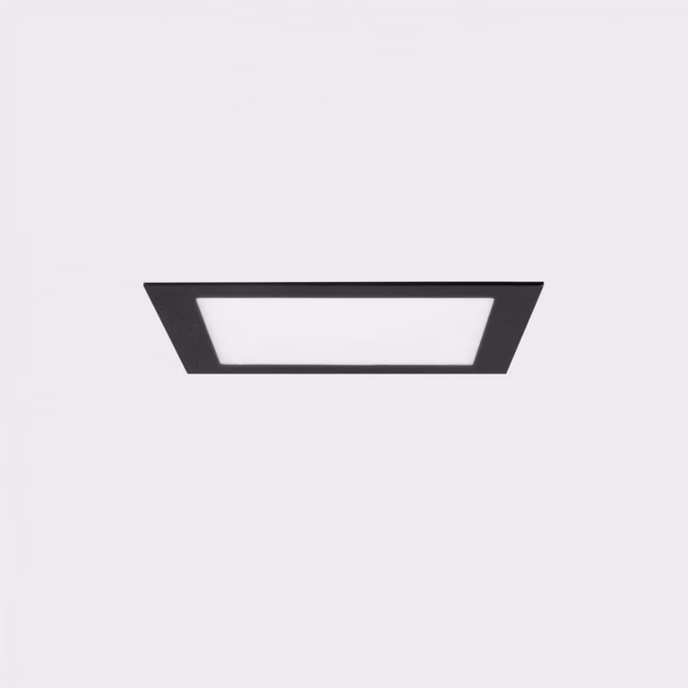 KOHL LIGHTING KOHL-Lighting DISC SQ apparecchio da incasso con cornice 12X120 mm nero 8 W CRI 80 3000K 1.10V