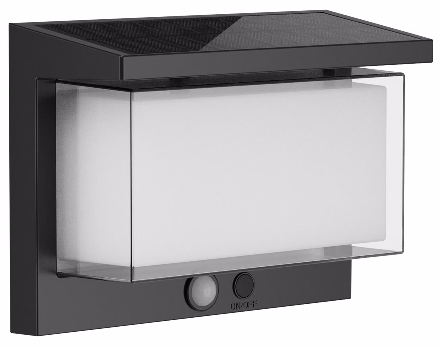 Lampada da esterno solare con sensore di movimento, luce bianca fredda, 15 cm, 900 lumen