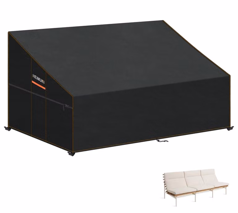 Copertura per mobili da giardino, dimensioni 225x99x80/40 cm, impermeabile, resistente ai raggi UV, antivento, realizzata in tessuto Oxford 420D