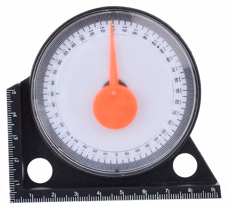 Mini inclinometro, strumento di misurazione degli angoli, con base magnetica per misurazioni precise