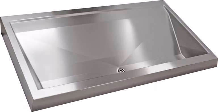 Sistema di lavaggio in linea KWC AR, PRESTIGE, acciaio inox, 1800x150x570 mm, 3 stazioni di lavaggio