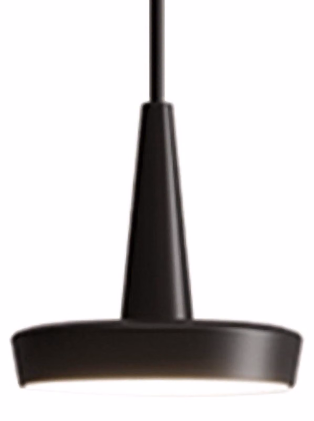 Baby Lampada a sospensione a LED dimmerabile in alluminio verniciato nero, design moderno con diffusore in policarbonato opale, CRI 90, 8.0W 2700K