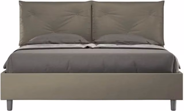 Letto matrimoniale contenitore Appia Ityhome imbottito in similpelle L/P: 160 x 190 cm – 1