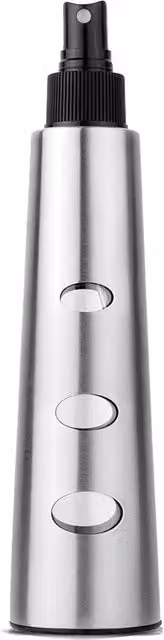 Oliera con dosatore spray KASANOVA in vetro e acciaio inox color argento – 1