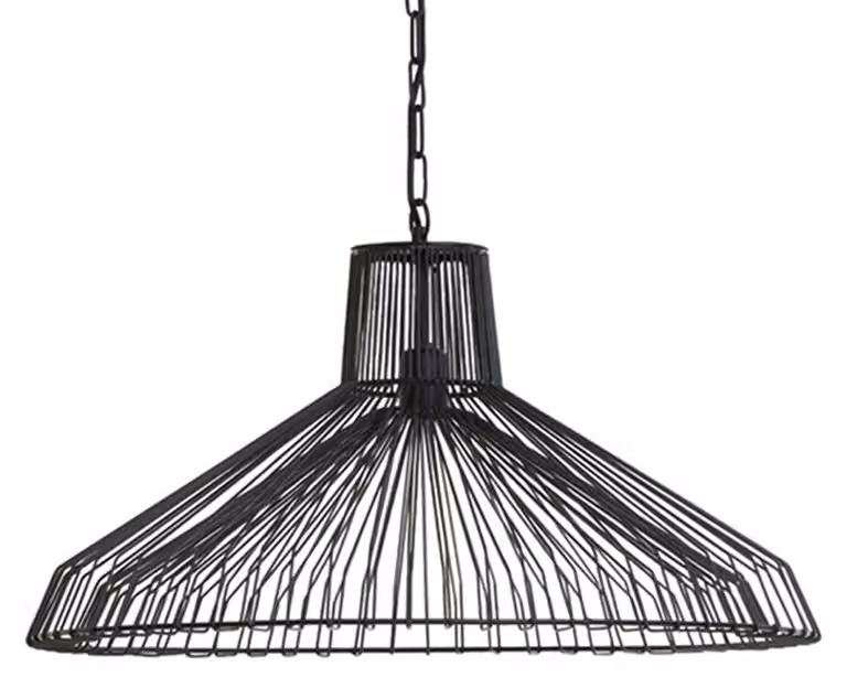 Lampada a sospensione - nero - KASPER - metallo - Ø 65cm - E27 - 2959512 - Light & Living