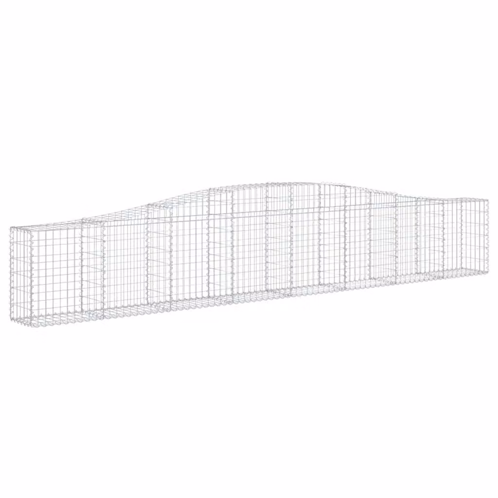 Cesto Gabbione ad Arco 400x30x60/80 cm Ferro Zincato