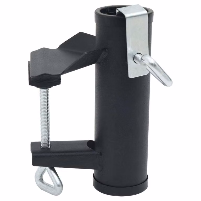 vidaXL Supporto per ombrellone da balcone 2 pezzi 25-38 mm in acciaio
