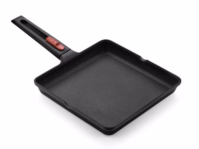 Bistecchiera con un manico in alluminio antiaderente, linea Infinity, diam.28cm