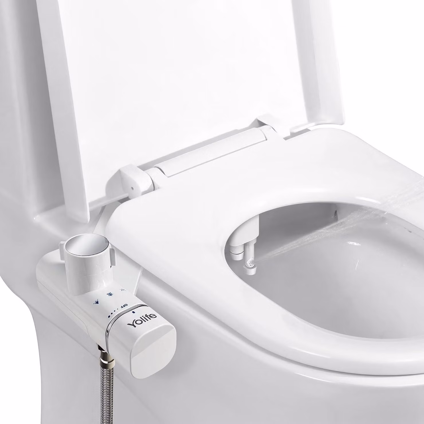 Solidchoice - Raccordo per bidet da toilette ultra-sottile con spruzzatore autopulente