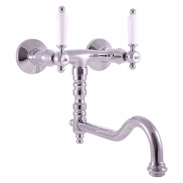 Slezák-RAV Slezák RAV Morava Miscelatore per lavello retrò MK501/29 Colore: cromo, Dimensioni: 100 mm