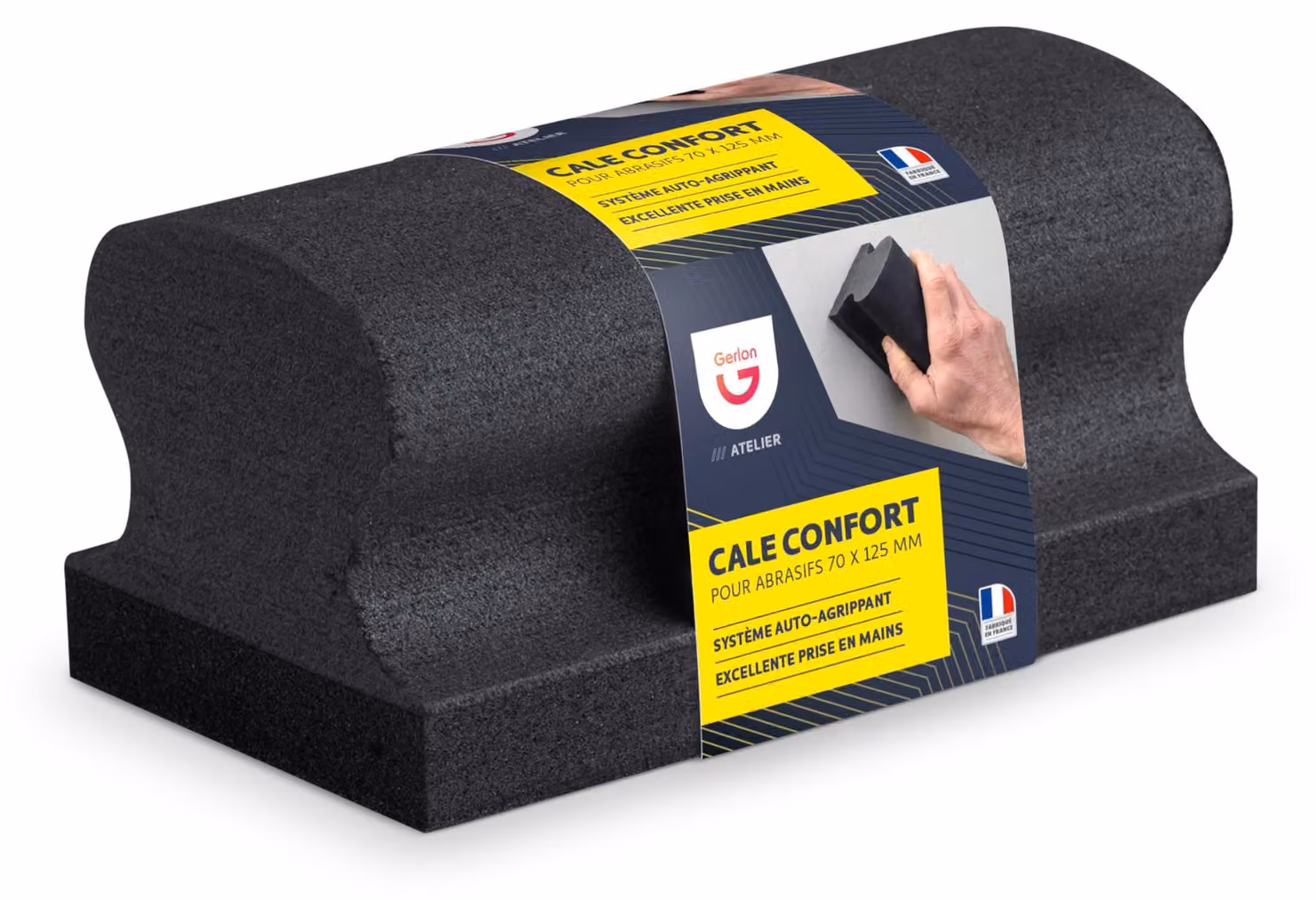 Carta abrasiva a strappo, grana 70, larghezza 125 mm, grana neutra