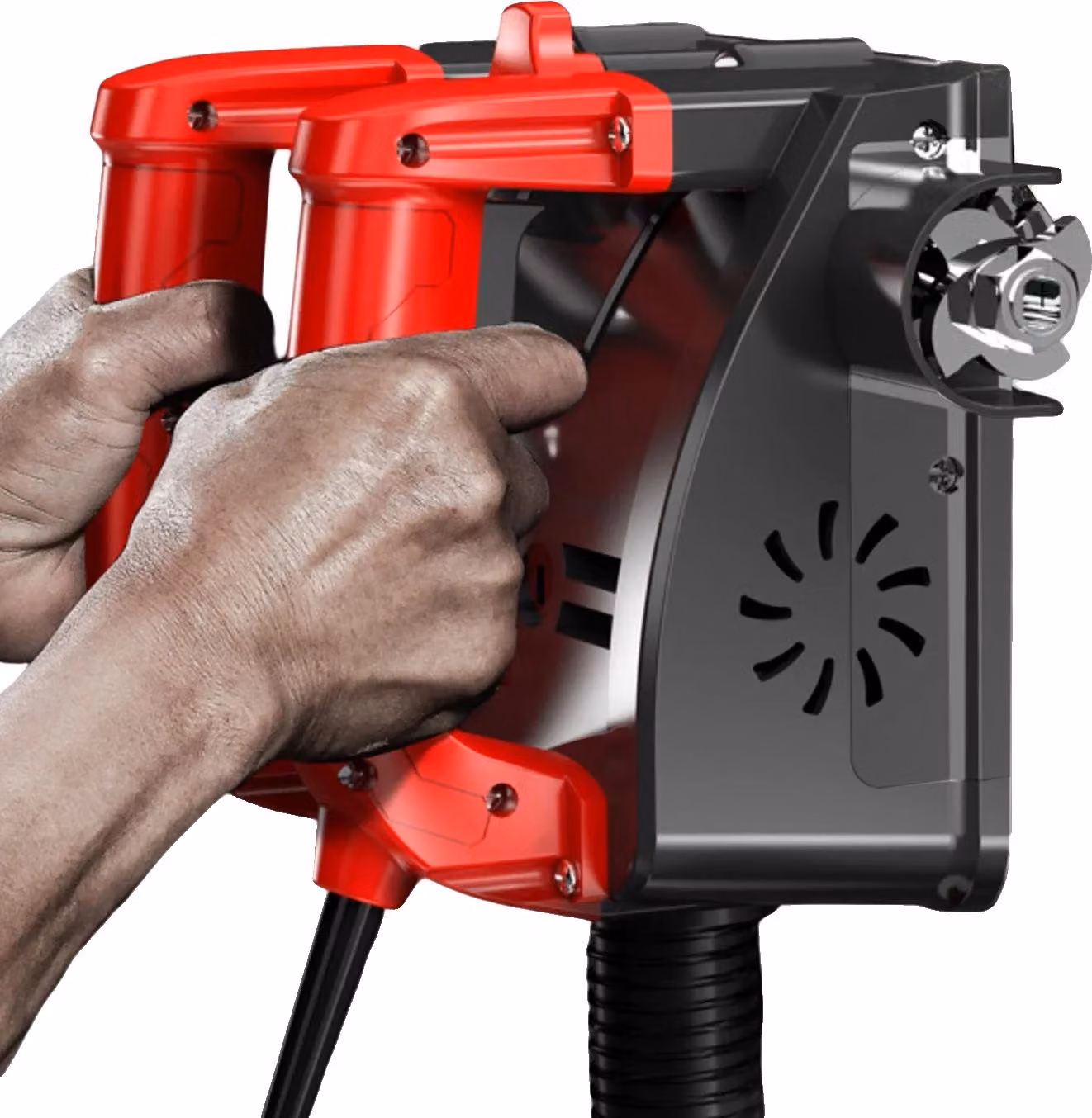 Fresatrice murale, Efficiente gestione della polvere, Compatibilità versatile, Rosso, Rosso