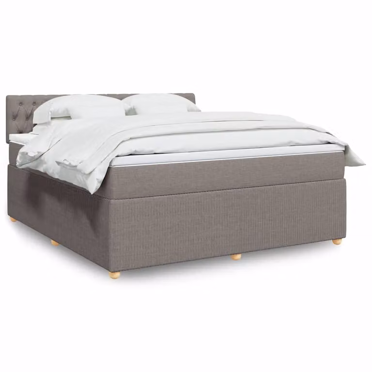 vidaXL Giroletto a Molle con Materasso Ibrido in Tessuto, L/P/H: 180 x 200 cm