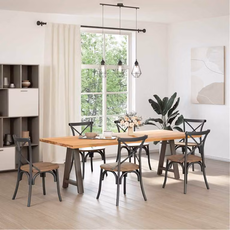 vidaXL Gambe per tavolo da pranzo a forma di A 2 pz 50x(72-73) cm