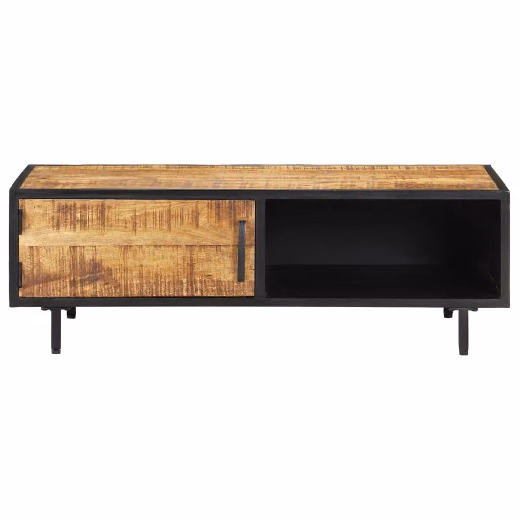 Tavolino 105x50x35 cm Legno di mango grezzo
