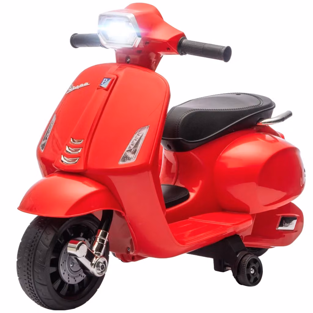 Moto Elettrica per Bambini Minimal con Batteria 6V, Colore Rosso – 2