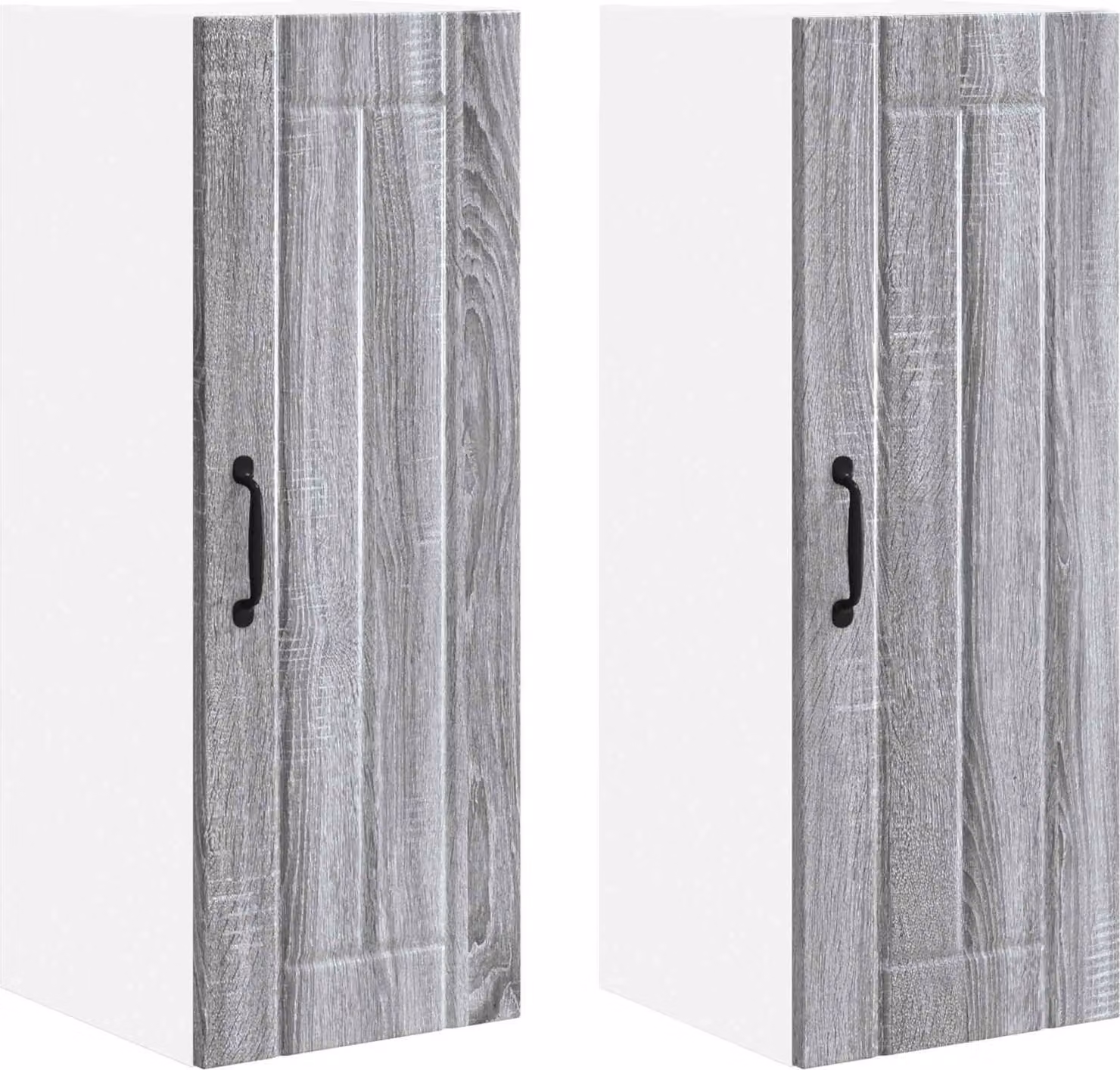 Armadietto a muro LUCCA 2 pcs Grigio Sonoma 30 x 31 x 80 cm