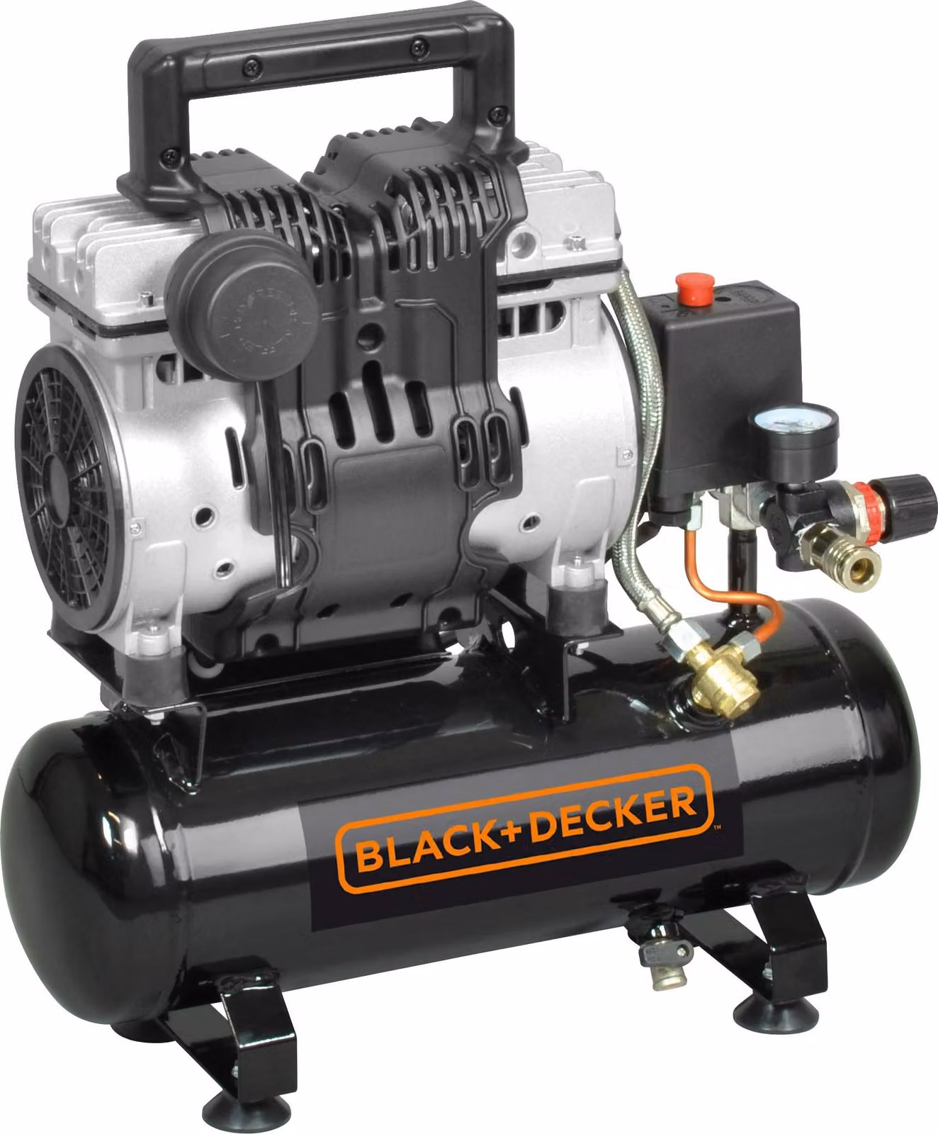 BLACK+DECKER Compressore d'aria 6 L 230 V Basso livello di rumore