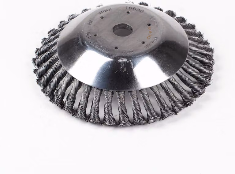 Spazzola per erbacce Spazzola a cono Spazzola - decespugliatore per muschio ed erbacce con supporto da 20 mm