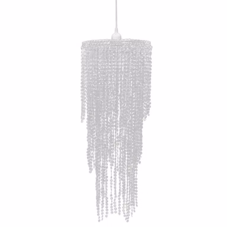 Lampadario, lampadario decorativo per il soggiorno, lampada in cristallo per la sala da pranzo, cristallino e scintillante 26 x 70 cm