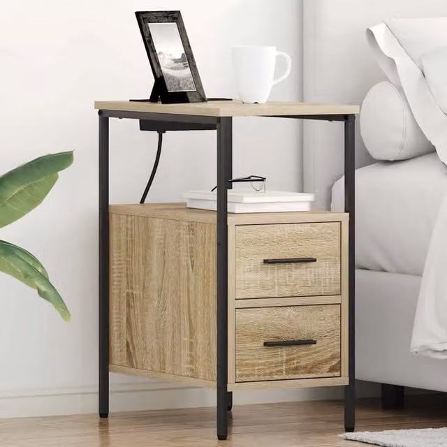 Armadio da Notte 2 pz Rovere Sonoma 30 x 48 x 61 cm 859413