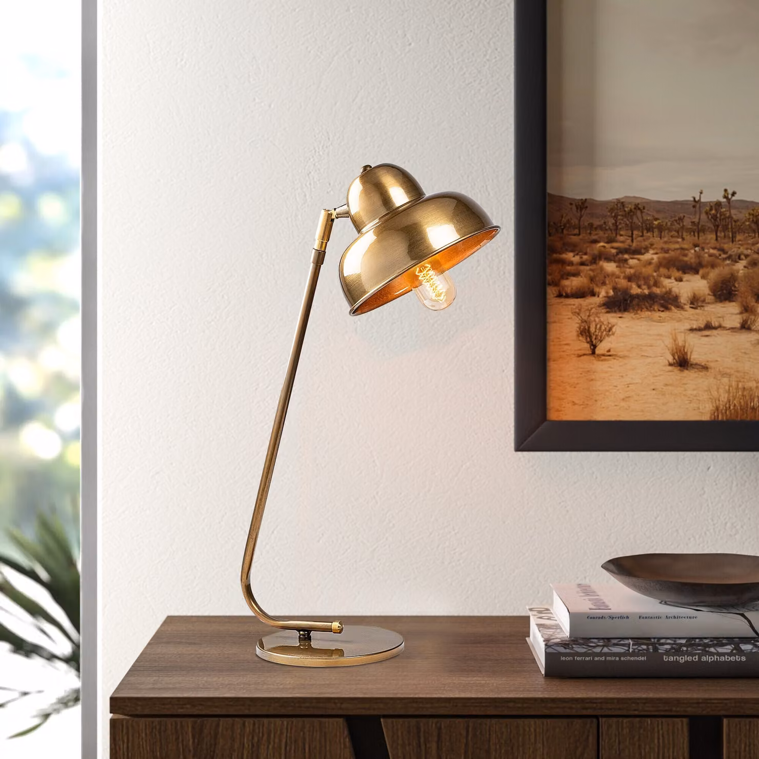 Opviq, Berceste - 180VINTAGE-ML, lampade da tavolo, oro, metallo, 20 x 35 x 59 cm