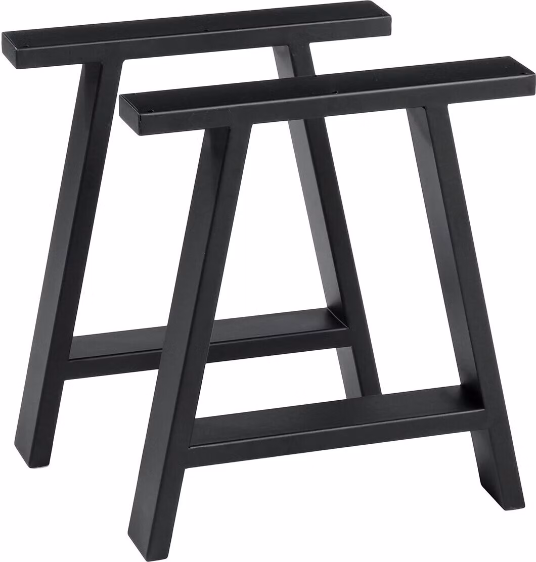 2pcs Gambe del tavolo industriale in metallo Computer Laptop Desk Caffè tavolo da pranzo Base d'acciaio Piedi Casa Ufficio Mobili Accessori