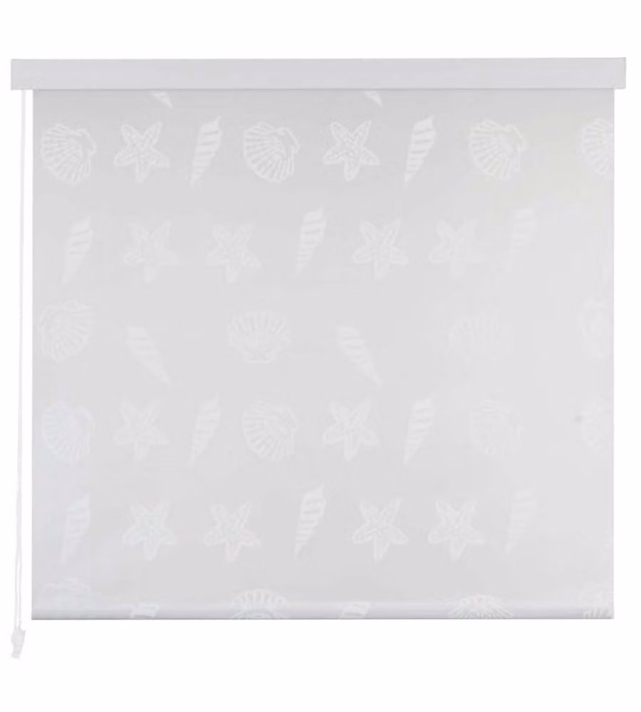 Tenda a Rullo per Doccia 160x240 cm con Motivo Stella Marina