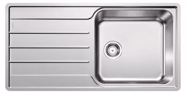 Lavello da incasso in acciaio inox da 60 cm con sifone Blanco 523034
