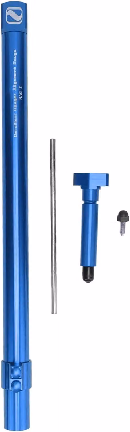 Elzusha - Strumento di allineamento per deragliatore posteriore - Attrezzo per biciclette - Strumento di correzione - Stabilità - Sicurezza - Misurazione fino a 360°. - Misuratore di allineamento del deragliatore
