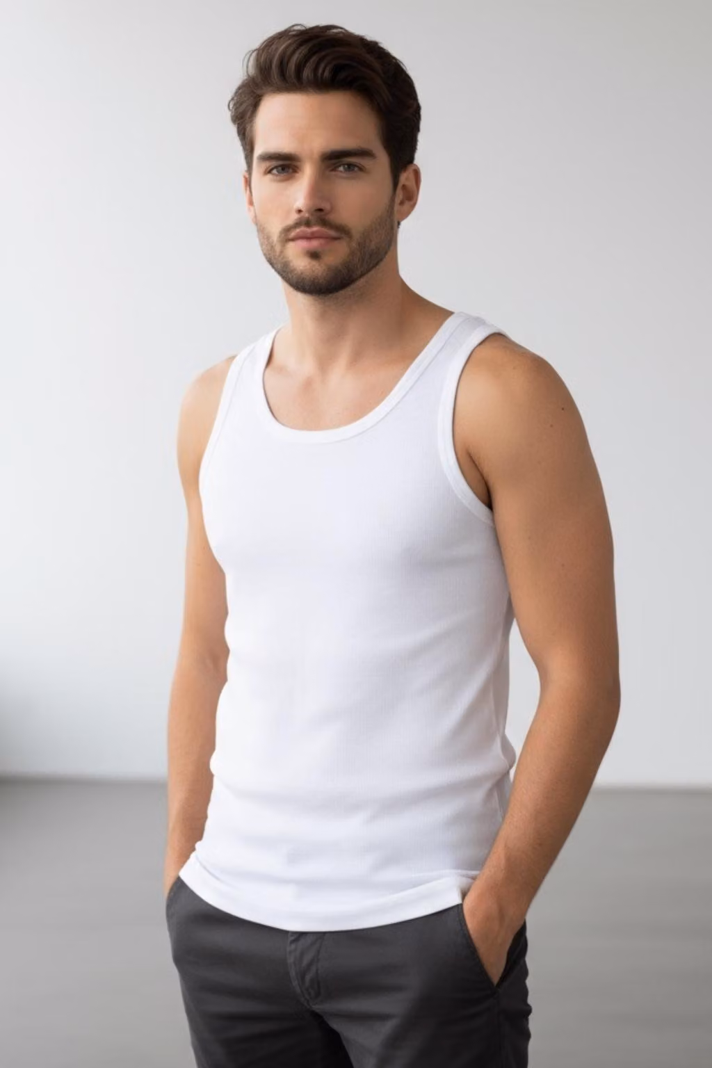 Pile termico ultraleggero da uomo bianco nanosilver®, taglia: XL