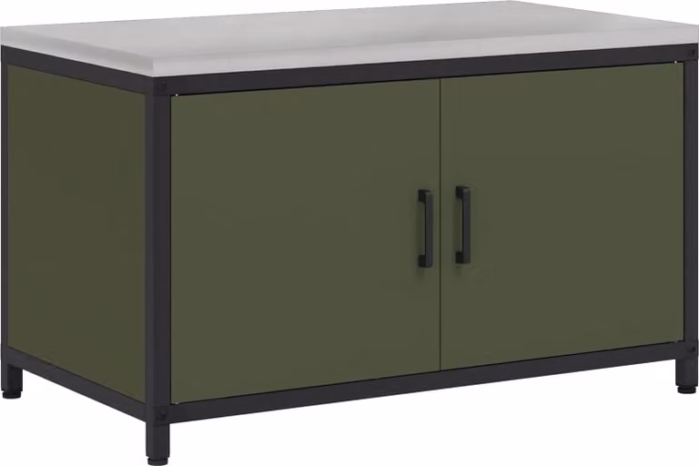 Stoccaggio in cucina HATTEM Verde Oliva 90 x 50 x 53 cm Acciaio