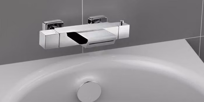 ROUSSEAU Karen thermostatic bath and shower mixer - Chrome