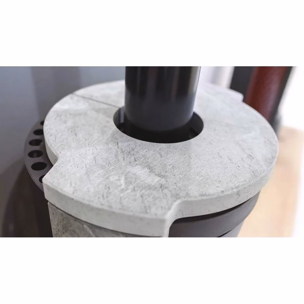 Stufa a Legna Nordica Liu 5.0 in Pietra Naturale Grigia – 2
