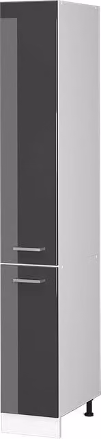 Dispensa universale Vicco R-Line Antracite lucido con ante, L/P/H: 30 x 57,2 x 207 cm