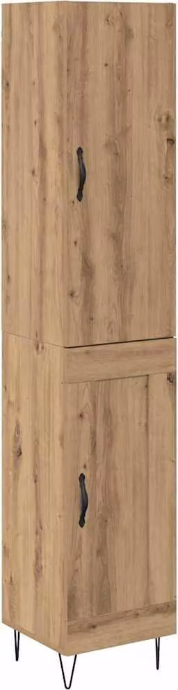 Credenza Rovere artigianale 34,5 x 34 x 90 cm Legno multistrato