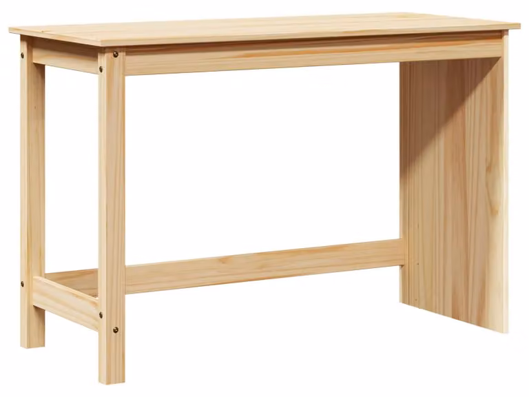 Scrivania in legno massello di pino, dimensioni 112 x 50 x 75 cm