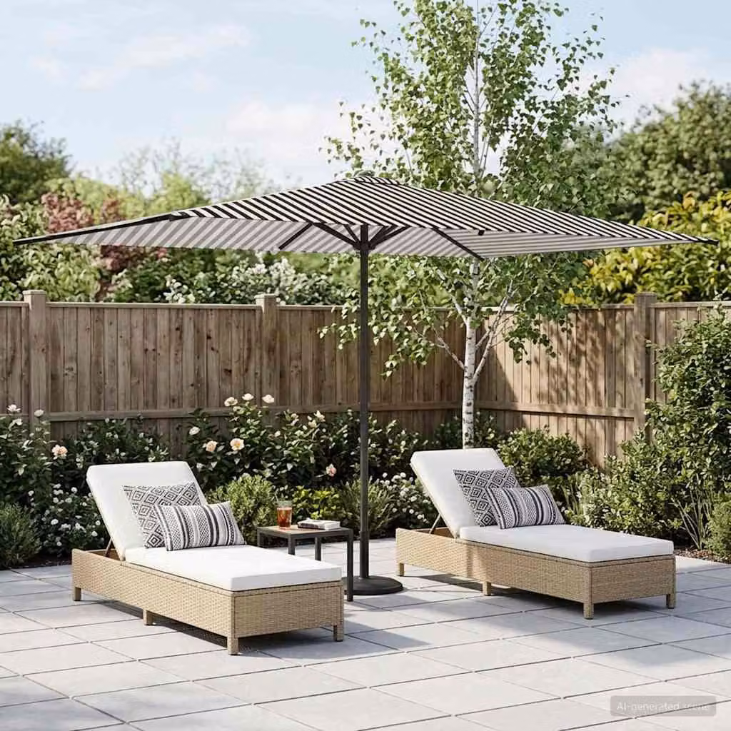 Maison Exclusive - Ombrellone da giardino rettangolare, 2 x 3 metri, in poliestere
