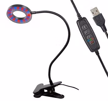 Lampada per la crescita delle piante BLOW 71-307, 4 W con clip, 10 modalità