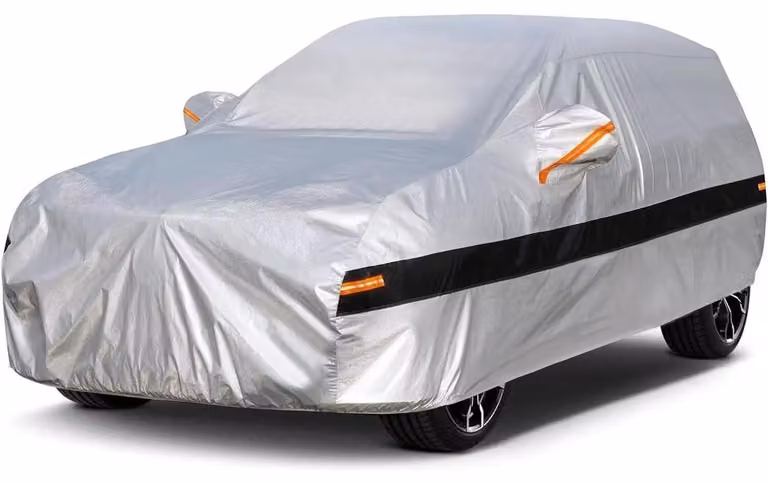 Copertura per auto, 10 strati, impermeabile e traspirante, per Volkswagen T-Cross (2019-2023), colore argento