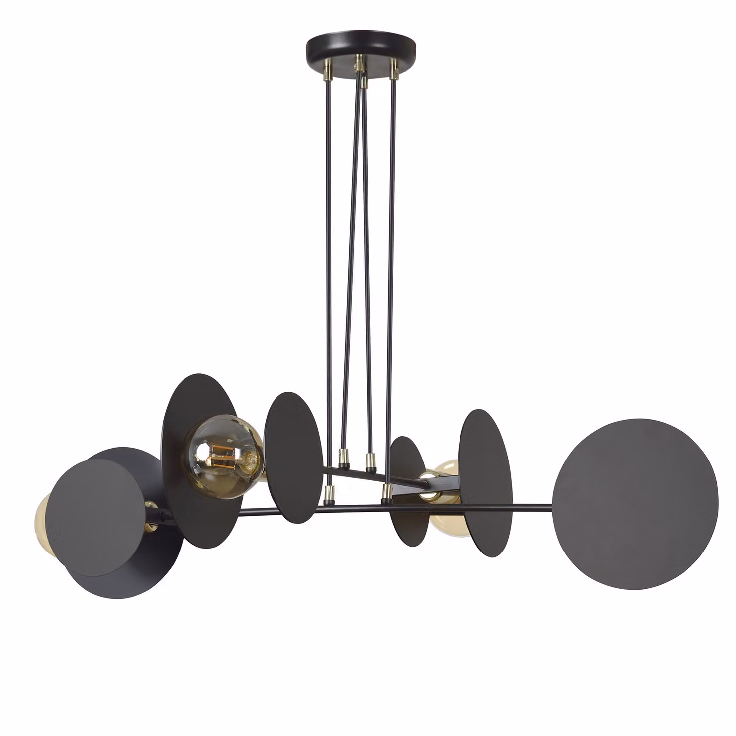 Lampadario Emibig 4xE27 40W IDEA 4 BLACK 792/4