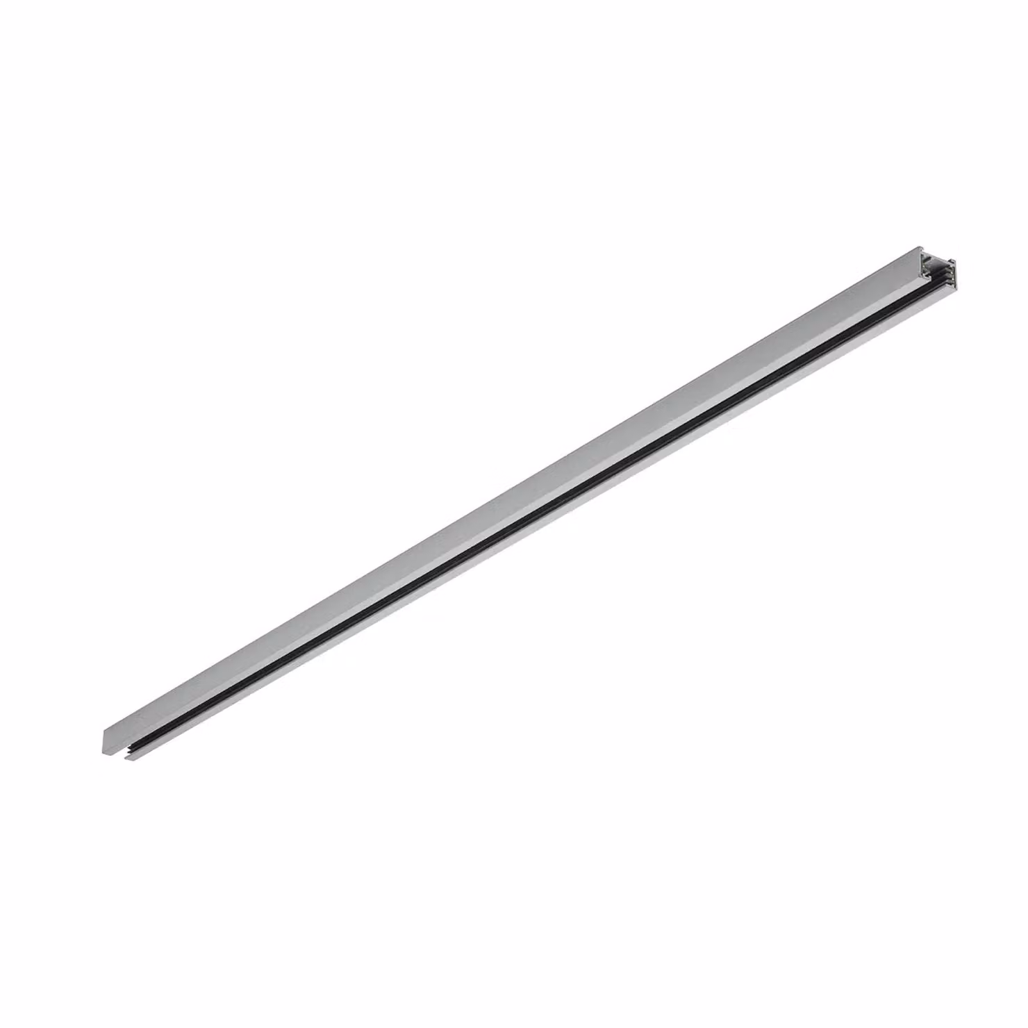 Trio Lighting binario a 2 fasi DUOline, titanio, 160 cm DUOline, Alluminio / Grigio / Zincato, Studio / Ufficio, Metallo, Sistema a binario