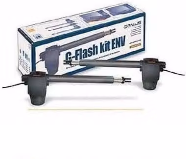 KIT CANCELLI A DUE ANTE BATTENTI G-FLASH ENV KIT 433 MHZ RC 24V GENIUS 51701451