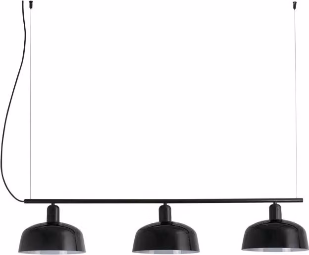 Faro Barcelona 20338-120 - TATAWIN M Lampada sospensione lineare vetro nera