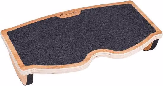Sgabello ergonomico per computer, compatto, in legno naturale, antiscivolo