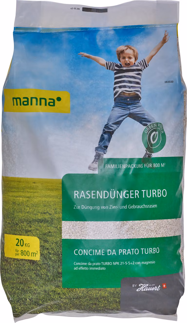 Concime per prato Turbo (20 kg) | Concime per prato di Hauert Manna