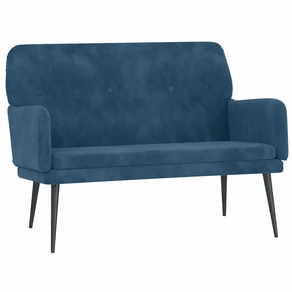 Panca-Sgabello Design Mania in Velluto Blu L: 108 cm, P: 79 cm, H: 79 cm – 2