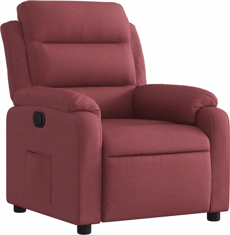SYFAX™ Poltrona Reclinabile in Tessuto Rosso Vino