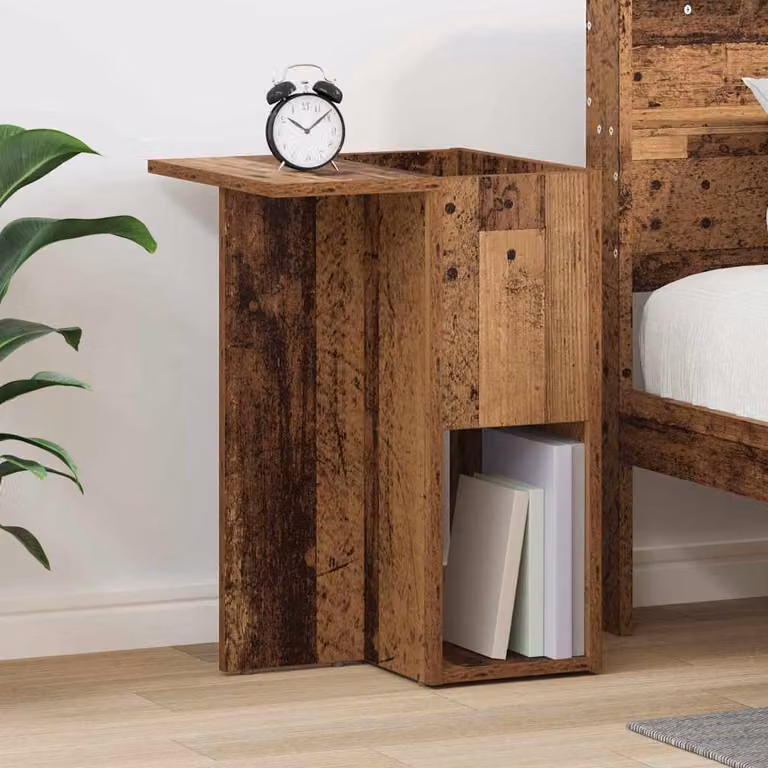 vidaXL Tavolino moderno in legno ingegnerizzato marrone, L 35 cm x P 40 cm x H 55 cm